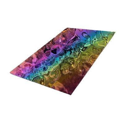PVD phủ Rainbow Mirror Water Ripple Stainless Steel Sheet 304 Grade 0.65mm Độ dày tấm trang trí
