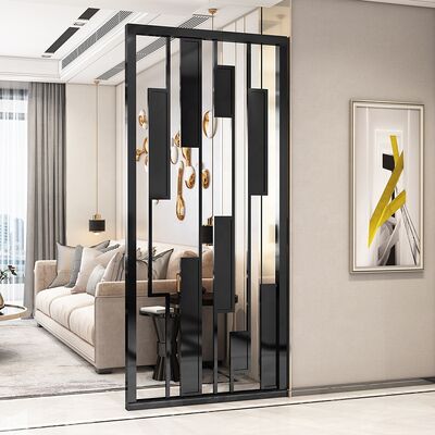 Giá tốt Màn che riêng tư bằng thép không gỉ đen, Tường ngăn phòng bằng kim loại thời trang trực tuyến