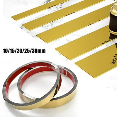 Giá tốt Chiếc gương sang trọng vàng thép không gỉ Metal Edge Trim Strip cho Tile & Door trực tuyến