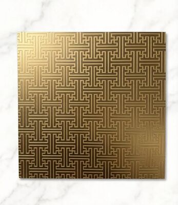 Tấm gương vàng Tấm thép không gỉ Etch Tấm trang trí