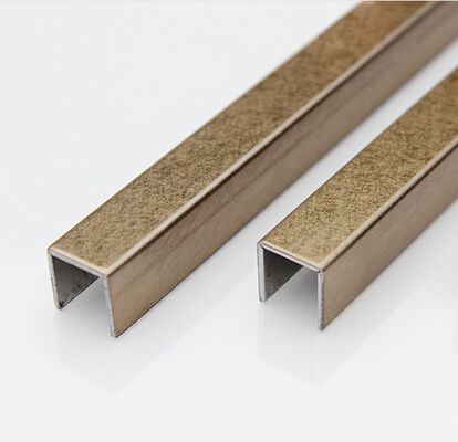 Giá tốt U6 U8 U10 Vibration Stainless Steel U Channel Trim cho trang trí tường trực tuyến