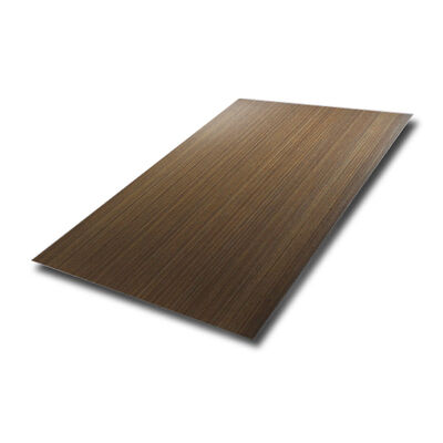 304 Stainless Steel Hairline Stainless Steel Sheet với lớp phủ màu hồng và kích thước bốn feet