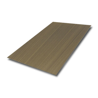 Đồng Đen 0.65mm Độ dày 304 Grade Hairline Stainless Steel Sheet