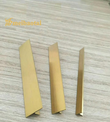 Giá tốt Vàng phủ sợi thép không gỉ gạch hình T với vật liệu POSCO và 3048mm chiều dài trực tuyến