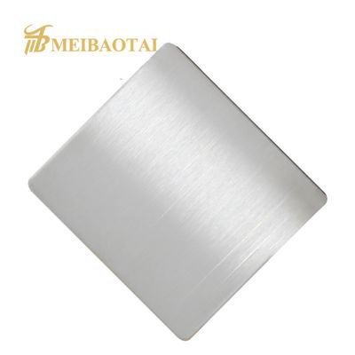 PVD phủ 430 lớp tóc Stainless Steel Sheet 1219x2438mm cho tường bảng và trang trí
