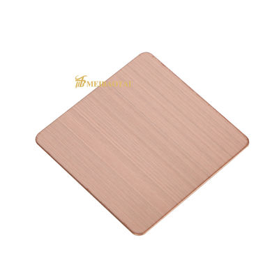 Giá tốt PVD được phủ 430 Grade Hairline Stainless Steel Sheet Panel 1219x2438mm Với phim PVC 8c trực tuyến