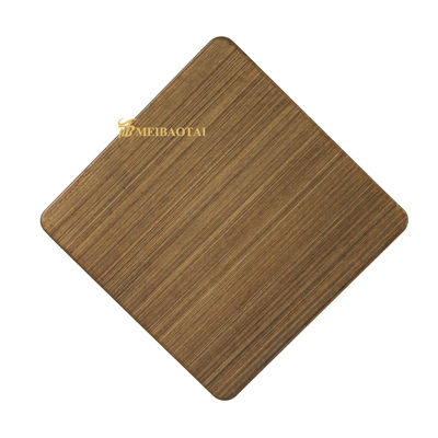 8c PVC Film 304 Grade Hairline Stainless Steel Sheet Wall Plate trong 1219x2438mm Kích thước