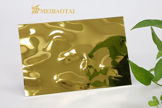 Giá tốt 201 Stainless Steel Water Ripple trang trí tấm 0,65mm Độ dày 1219x2438mm cho tường và trần nhà trực tuyến