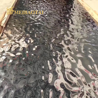 AISI Silver Mirror Water Ripple Stainles Bảng thép 1000x2000mm