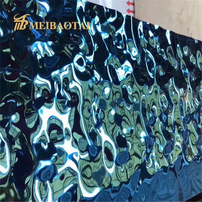 Giá tốt PVD Blue phủ 304 Grade JIS tiêu chuẩn nước sóng thép không gỉ cho các ứng dụng trang trí trực tuyến