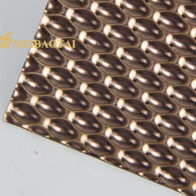 Giá tốt Tấm thép không gỉ nổi JIS Màu hoa hồng Tấm trang trí bốn chân trực tuyến