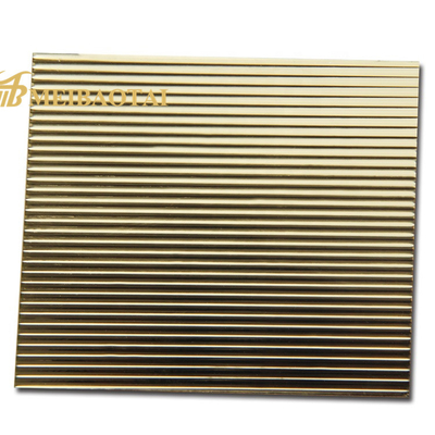 Tấm thép không gỉ vàng 0,7 mm Vật liệu JISCO Vật liệu 200HV