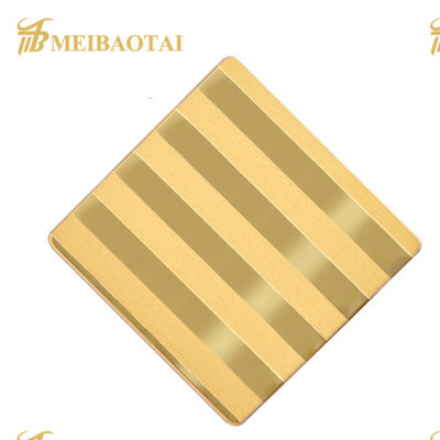 Giá tốt PVD Golden Mirror 304 Bảng thép không gỉ với độ dày 1,15mm cho trang trí tường và cửa trực tuyến