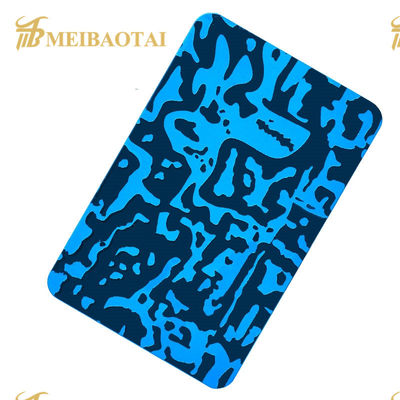 PVD Đánh bóng SS201 Vật liệu 0.65mm Độ dày Bảng thép không gỉ khắc cho trang trí tường