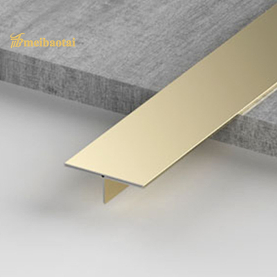 304 Khe T trang trí bằng thép không gỉ Ngói màu Trim Kết thúc chân tóc