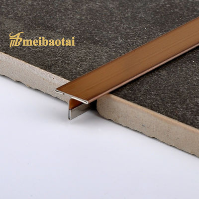 Giá tốt Chân nẹp góc bằng thép không gỉ 10mm màu đồng cổ với hoàn thiện hairline trực tuyến