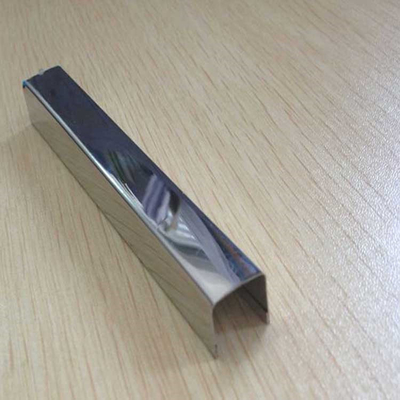 Decorative U Slot Stainless Steel Tile Trim Color Mirror Finished Grade 201