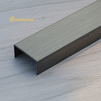 10mm bằng thép không gỉ kim loại Bullnose viền cạnh Cắt bề mặt chân tóc