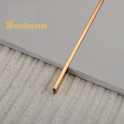 Giá tốt Thanh nẹp gạch chữ U bằng thép không gỉ màu vàng hồng PVD 6mm theo tiêu chuẩn JIS dùng để trang trí tường trực tuyến