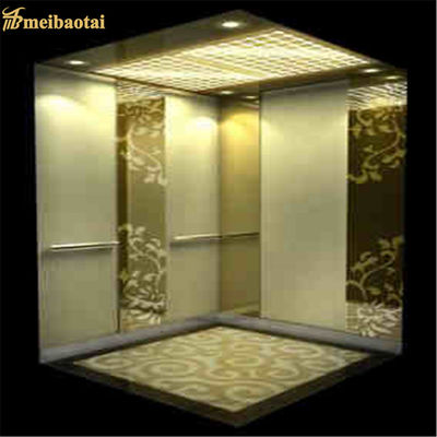 Tấm thép không gỉ trang trí thang máy Gold Lift dày 0.95mm đạt tiêu chuẩn EN