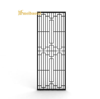 Giá tốt PVD Đen phủ tóc thiết kế thép không gỉ phòng phân vùng với kích thước tùy chỉnh cho nhà và khách sạn trực tuyến