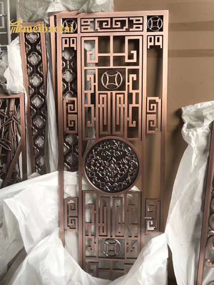 Giá tốt Phong cách khách sạn thép không gỉ, sắt, nhôm trang trí màn hình phòng phân vùng trực tuyến