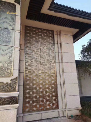 Giá tốt Thiết kế tùy chỉnh Rose Gold Hailrine Stainless Steel Room Divider Trang trí tường trực tuyến