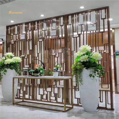 Giá tốt Ss304 thép không gỉ Art Deco phòng phân vùng trong phòng hội trường trực tuyến