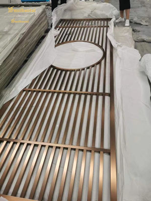 Giá tốt MBT Màu tóc Stainless Steel Room Divider Trang trí khách sạn trực tuyến