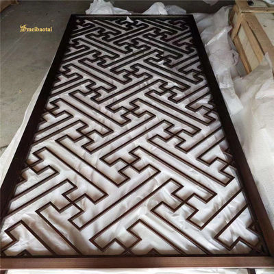 Giá tốt. Rose Gold Brown PVD Color Plating Aluminium 10mm Room Divider trực tuyến