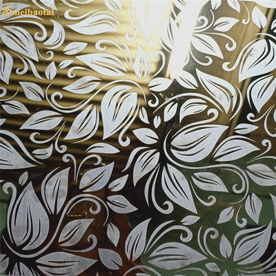 Giá tốt 304 Grade Mirror Finish Etched Stainless Steel Sheet cho trang trí thang máy trực tuyến