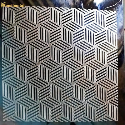 Tấm thép không gỉ 304 dày 0.65mm được khắc với kích thước 1219x2438mm cho các ứng dụng trang trí