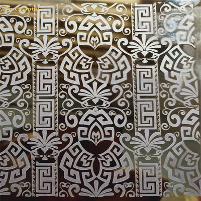 Tấm thép không gỉ khắc gương 304 1219x2438mm để trang trí thang máy