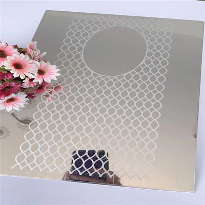 Giá tốt 304 Bảng thép không gỉ với kết thúc gương vàng 1219x2438mm cho trang trí thang máy trực tuyến