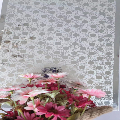 Tấm kim loại không gỉ Super Mirror Silver khắc 304 0,95MM Thk