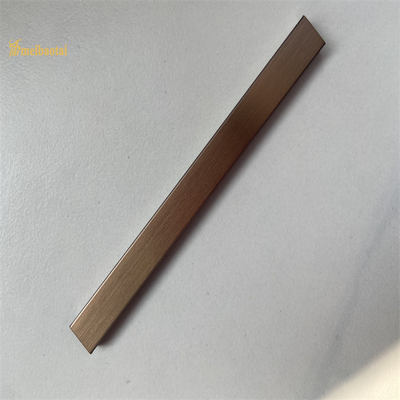 U Slot Tile bằng thép không gỉ Trim 201 304 Gold Champagne hairline Hoàn thiện hồ sơ