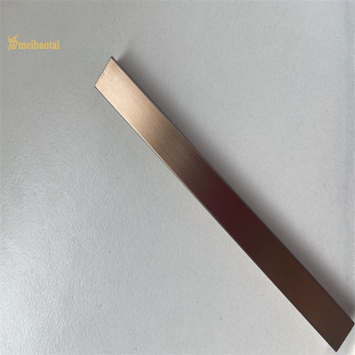SS201 U Profile Stainless Steel Outside Corner Trim 8mm