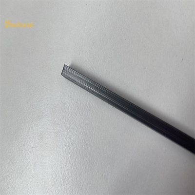 U Shape Stainless Steel Tile Trim Black Hairline Finished Length 2438-3048MM