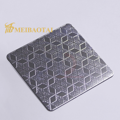 Chiều dài 2438MM Tấm thép không gỉ dập nổi Tùy chỉnh mô hình đa giác