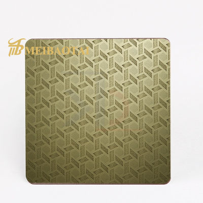 Giá tốt Màu vàng bạc 304 thép không gỉ tấm đúc 0.85mm Độ dày cho các tấm trang trí tường trực tuyến