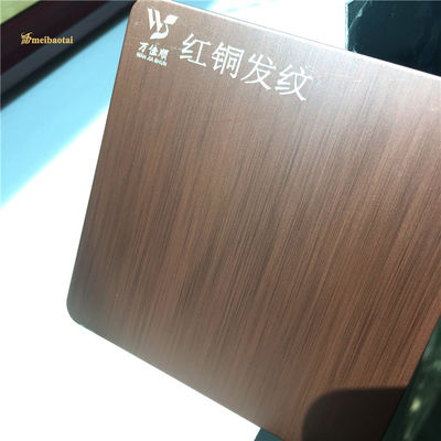 Giá tốt Anti fingerprint tóc màu nâu sợi thép không gỉ 4 feet với lớp phủ PVD trực tuyến