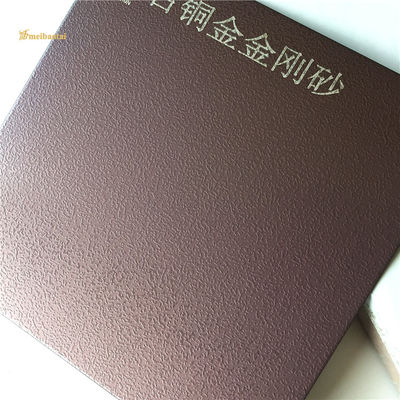 Bảng thép không gỉ bằng đồng bấm cát chống dấu vân tay trang trí