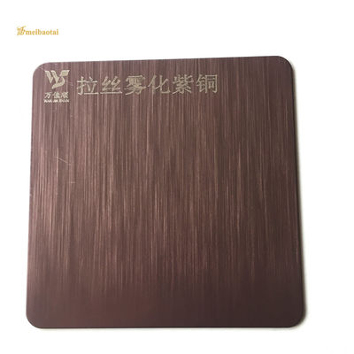 Giá tốt Bảng thép không gỉ bốn chân màu tím chải chống dấu vân tay cho ngành công nghiệp đóng tàu trực tuyến