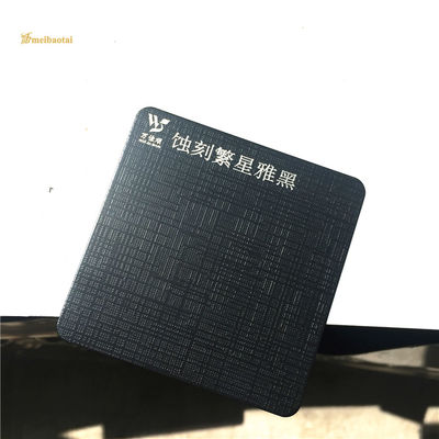 Giá tốt Tấm thép không gỉ chống vân tay PVD đen khắc Độ dày 0,65mm để trang trí cửa trực tuyến
