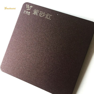 Giá tốt Bàn chải nhà bếp bằng thép không gỉ 201 Tấm tường màu tím và màu đỏ chống bám vân tay trực tuyến